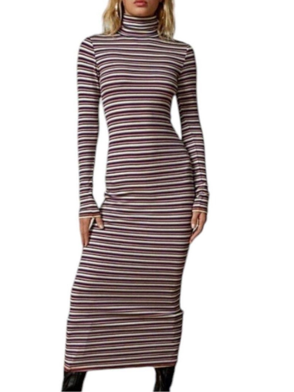 BDG urban outfitters Women's Bodycon Striped Multicolor Maxi dress Large